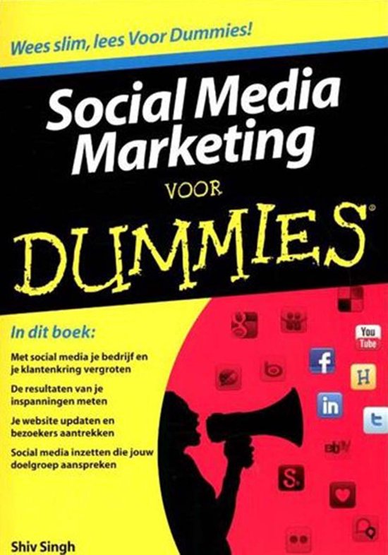 Cover van het boek 'Social media marketing voor Dummies' van S. Singh