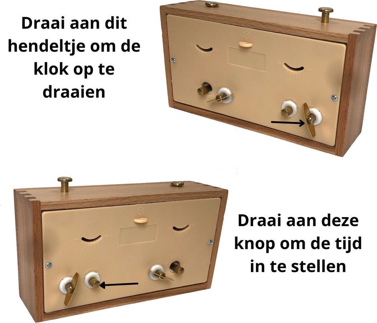 Schaakklok Hout - Schaakklok Analoog - Klassiek Schaken - Professioneel Schaken - Geen Batterijen Nodig — cadeau in Spellen & Speelgoed - foto 7