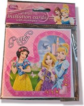 Uitnodiging Party Princes , verjaardag, kinderfeestje 5 stuks Kindercrea