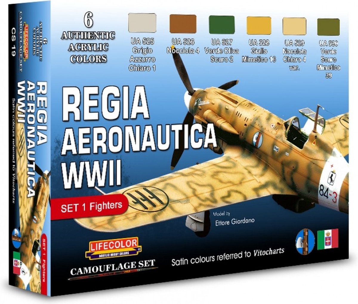 CS19 Lifecolor Italian planes: Regia Aeronautica WWII Set1