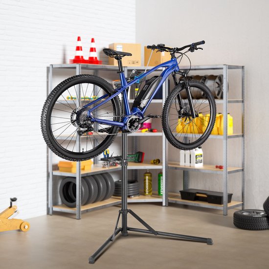 Monzana Fietsmontagestandaard - Verstelbaar Inklapbaar 50 kg - Zwart van Monzana — afbeelding 5