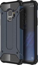 Mobigear Hoesje geschikt voor Samsung Galaxy S9 Telefoonhoesje Hardcase | Mobigear Outdoor Backcover Shockproof | Schokbestendig Galaxy S9 Telefoonhoesje | Anti Shock Proof - Marineblauw