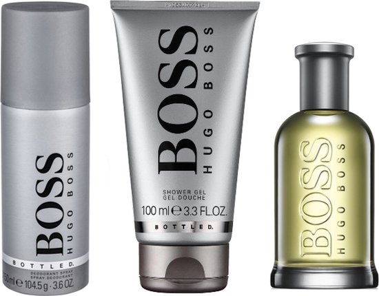 Hugo Boss Bottled - Eau de Toilette 100 ml + Deodorant 150 ml + 100 ml  Showergel -... | bol.com