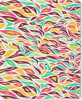 Muismat - Mousepad - Bladeren - Lijn - Patronen - 19x23 cm - Muismatten