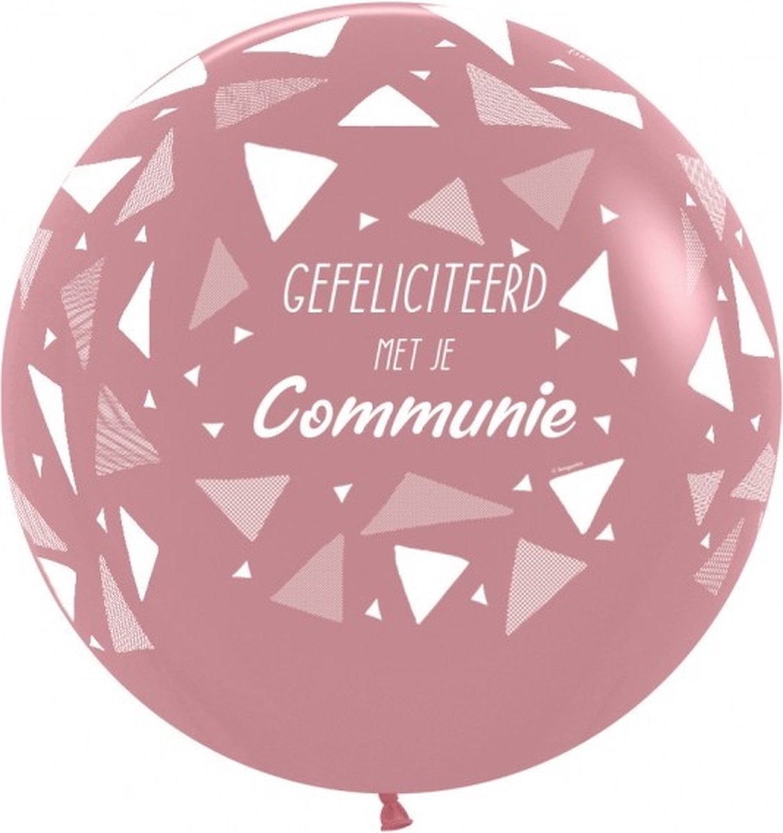 Latex ballon: Communie rosé 60cm