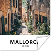 Poster Mallorca - Spanje - Huis - 100x100 cm XXL