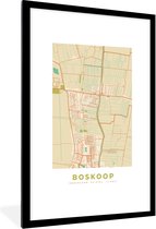 Cadre photo avec affiche - Boskoop - Carte - Carte - Pays- Nederland - Plan de la ville - 80x120 cm - Cadre pour affiche