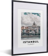 Fotolijst incl. Poster - Istanbul - Turkije - Wolken - 30x40 cm - Posterlijst