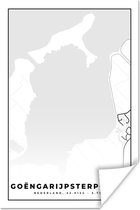 Poster Carte - Goëngarijpsterpoelen - Frise - Carte - Plan de la ville - 60x90 cm
