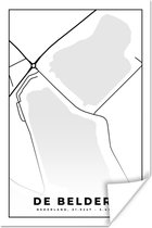 Poster Map - De Beldert - Nederland - Carte - Plan de la ville - 60x90 cm