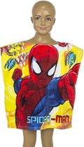 Marvel Spiderman Badponcho - Poncho - Katoen - Zonder capuchon - 50x100 cm (uitgevouwen) - One Size (ongeveer 2-6 jaar)