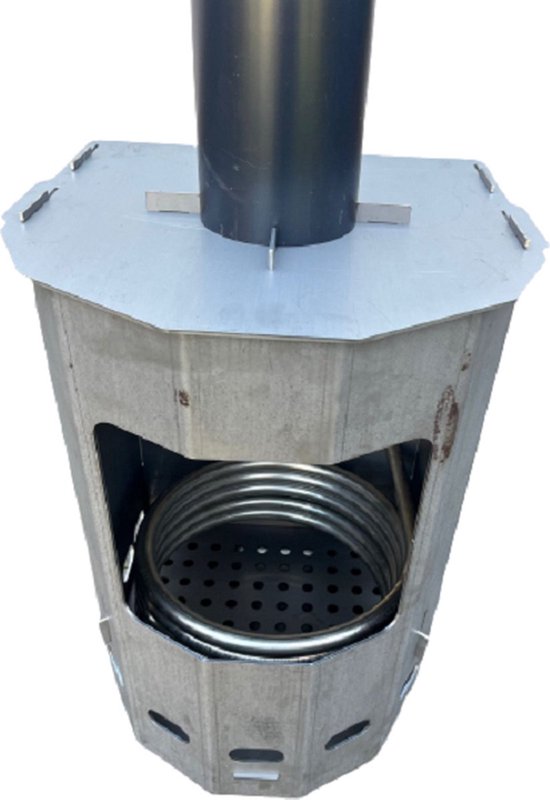 Compleet pakket inclusief Intex pomp Zwembadverwarming houtgestookt