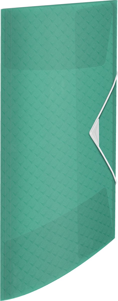 Esselte Colour'Breeze Kunststof A4 3-Klepsmap met Reliëfpatroon voor 150 Vel Papier - Organiser voor Documenten - Groen