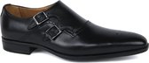 Giorgio - Scandicci Schoen Nero Zwart - Schoenmaat 46cm - Leer Heren Gespschoenen,Double monk strap