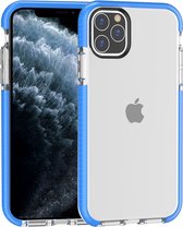 Mobigear Hoesje geschikt voor Apple iPhone 11 Pro Telefoonhoesje Hardcase | Mobigear Full Bumper Backcover Shockproof | Schokbestendig iPhone 11 Pro Telefoonhoesje | Anti Shock Proof - Transparant /Blauw | Transparant,blauw