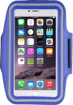Mobigear Telefoonhoesje geschikt voor Telefoonhouder Hardlopen Apple iPhone 6 Plus Sport Hoesje Neopreen | Mobigear Sportarmband - Donkerblauw