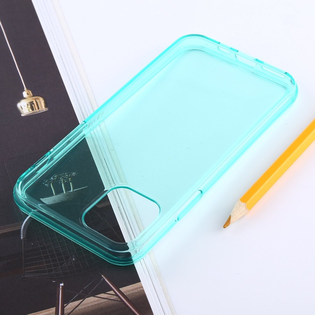 Mobigear Hoesje geschikt voor Apple iPhone 11 Pro Max Telefoonhoesje Flexibel TPU | Mobigear Colors Backcover | iPhone 11 Pro Max Case | Back Cover - Turquoise