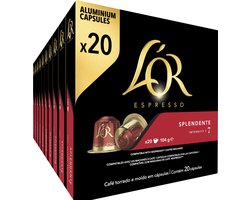 L'OR Espresso Splendente Koffiecups - Intensiteit 7/12 - 10 x 20 capsules