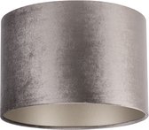 Uniqq Lampenkap velours zilver Ø 30 cm - 30 cm hoog