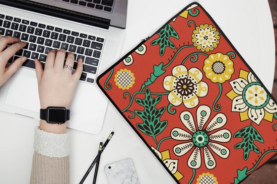 Housse pour ordinateur portable 15 pouces Design Fleurs
