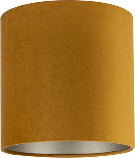 Uniqq Lampenkap velours goud Ø 25 cm – 25 cm hoog