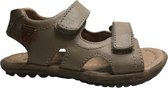 Naturino sandales cuir uni velcros taupe ciel taille 23