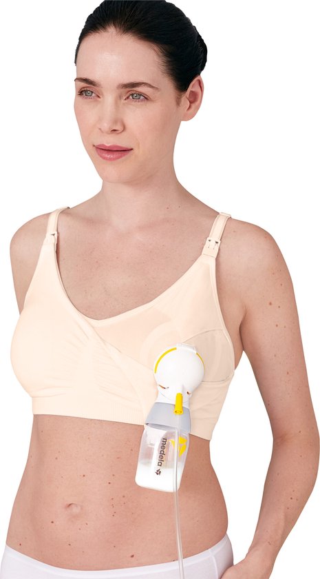 Medela 3-in-1 Voedingsbh en kolf bh voor zwangerschap borstvoeding en kolven - Zacht en met stretch - Chai - Maat XL