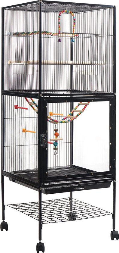 BaseCore® - Cage pour perroquets - Cage pour oiseaux - Cage à roulettes -  Boîte pour... | bol.com