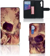 Wallet Book Case Xiaomi Mi Note 10 Lite Smartphone Hoesje Skullhead