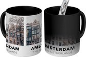 Magic Mug - Photo on Warmth Mugs - Tasse à café - Amsterdam - Pays- Nederland - Maisons - Magic Mug - Tasse - 350 ML - Tasse à thé - Décoration Sinterklaas - Cadeaux pour enfants - Chaussures cadeaux Sinterklaas