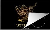 KitchenYeah® Inductie beschermer 76x51.5 cm - Stadskaart - Rotterdam - Plattegrond - Kaart - Kookplaataccessoires - Afdekplaat voor kookplaat - Inductiebeschermer - Inductiemat - Inductieplaat mat