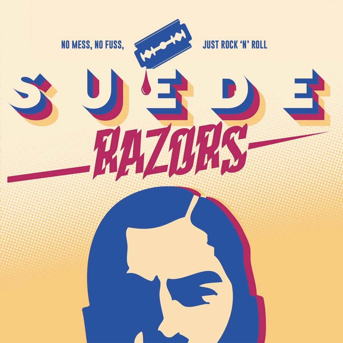 Suede Razors - No Mess, No Fuss, Just Rock 'n' Roll (12" Single) (Limited Edition) (Coloured Vinyl)