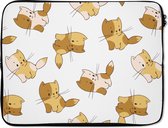 Housse pour ordinateur portable 15,6 pouces - Motifs - Chat - Chaton - Garçons - Filles - Enfants - Enfant - Housse pour ordinateur portable