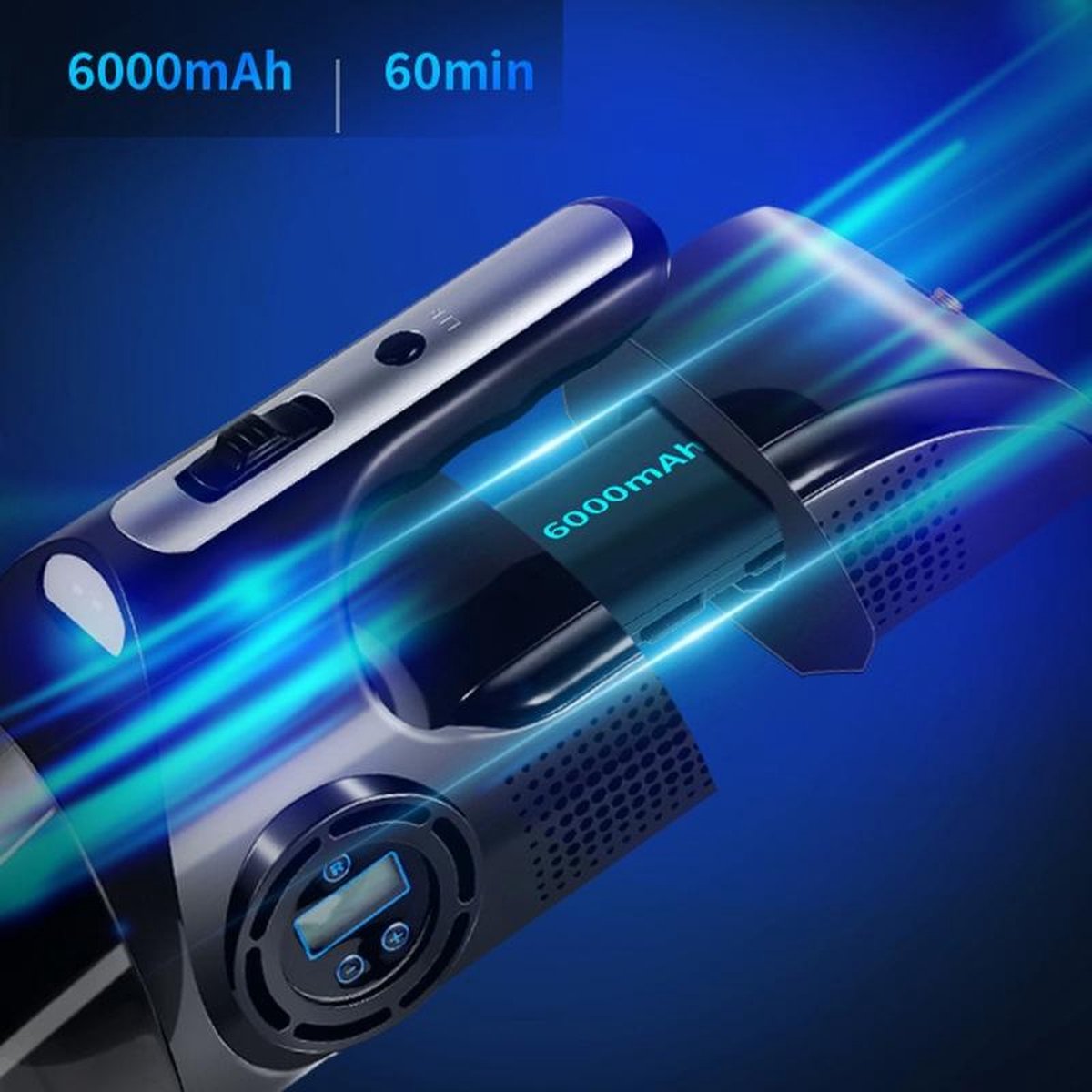 4 Autoband Inflator Stofzuiger 4 In 1 Zwart - afbeelding 3
