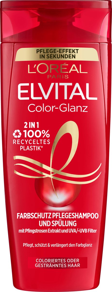 L'ORÉAL PARiS ELVITAL Shampoo & Conditioner 2in1 Color Shine, 250 ml