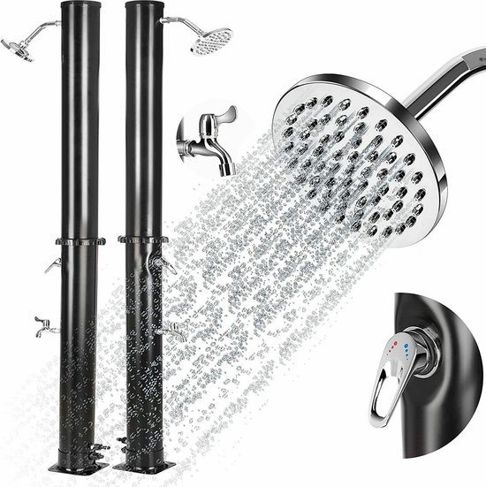 Asudaro Douche pour camping-car, RV douche Kit de boîte de douche extérieure RV avec serrure