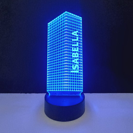 Lampe LED 3D - Lettre Prénom - Isabelle