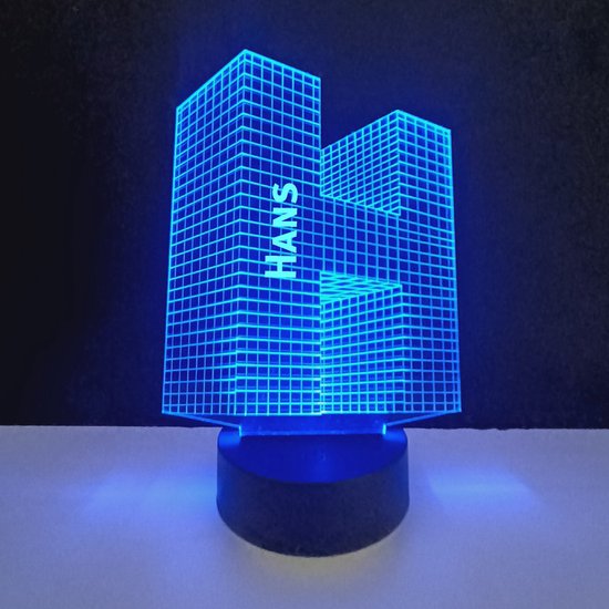 3D LED Lamp - Letter Met Naam - Hans