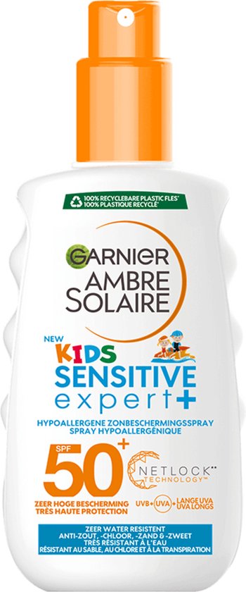 Garnier Ambre Solaire Kids SPF 50+ Zonnebrandspray - 200 ml - Hypoallergeen