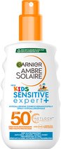 Garnier Ambre Solaire Kids Zonnebrandspray SPF 50+ - Zonnebrand voor de kinderhuid - 200 ml