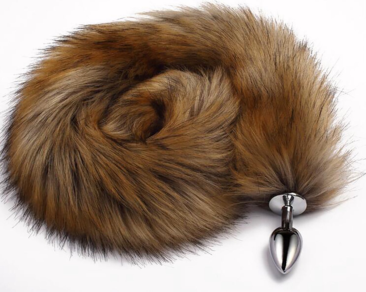 Goedkoopste Buttplug - Vossenstaart buttplug - Foxtail buttplug - Bruin - Erotisch - XL - 75CM - Anaal - Tail buttplug