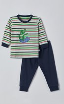 Woody pyjama baby unisex - multicolor gestreept - krokodil - 221-3-PLC-S/910 - maat 56