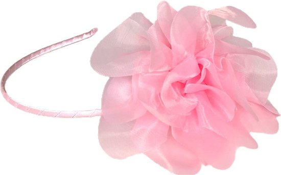 Prinsessen jurk verkleedjurk 116-122 (130) fel roze goud met broche + haarband