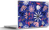Laptop sticker - 13.3 inch - Patronen - Abstract - Bloemen - 31x22,5cm - Laptopstickers - Laptop skin - Cover