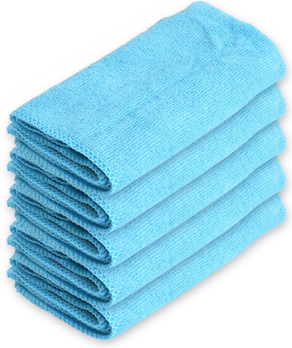 Microvezeldoekjes Schoonmaakdoekjes - 38x38cm - 5 stuks - Voordeelverpakking - 280g/m2 - Microfiber