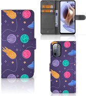 Smartphone Hoesje Motorola Moto G31 | G41 Flip Case Portemonnee Space