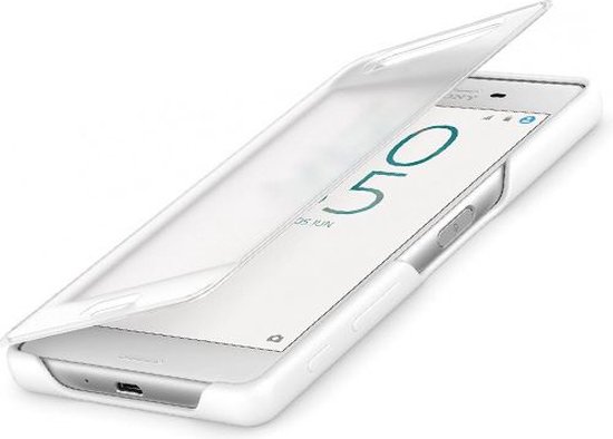 Sony Style Cover Touch SCR50 - Coque pour Sony Xperia X - Blanche | bol