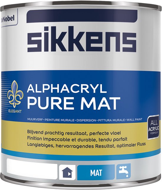 Sikkens Alphacryl Pure Mat SF 5 liter - Wit | bol.com