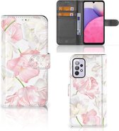 GSM Hoesje Geschikt voor Samsung Galaxy A33 5G Wallet Book Case Cadeau voor Mama Lovely Flowers