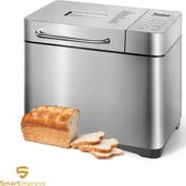 SmartImprove - Broodbakmachine met automatische ingrediëntenbox - 650 W - 500 - 1000 g broodgewicht - Keramische coating - Zilver